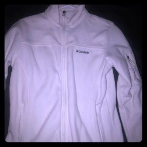 White columbia zip up !